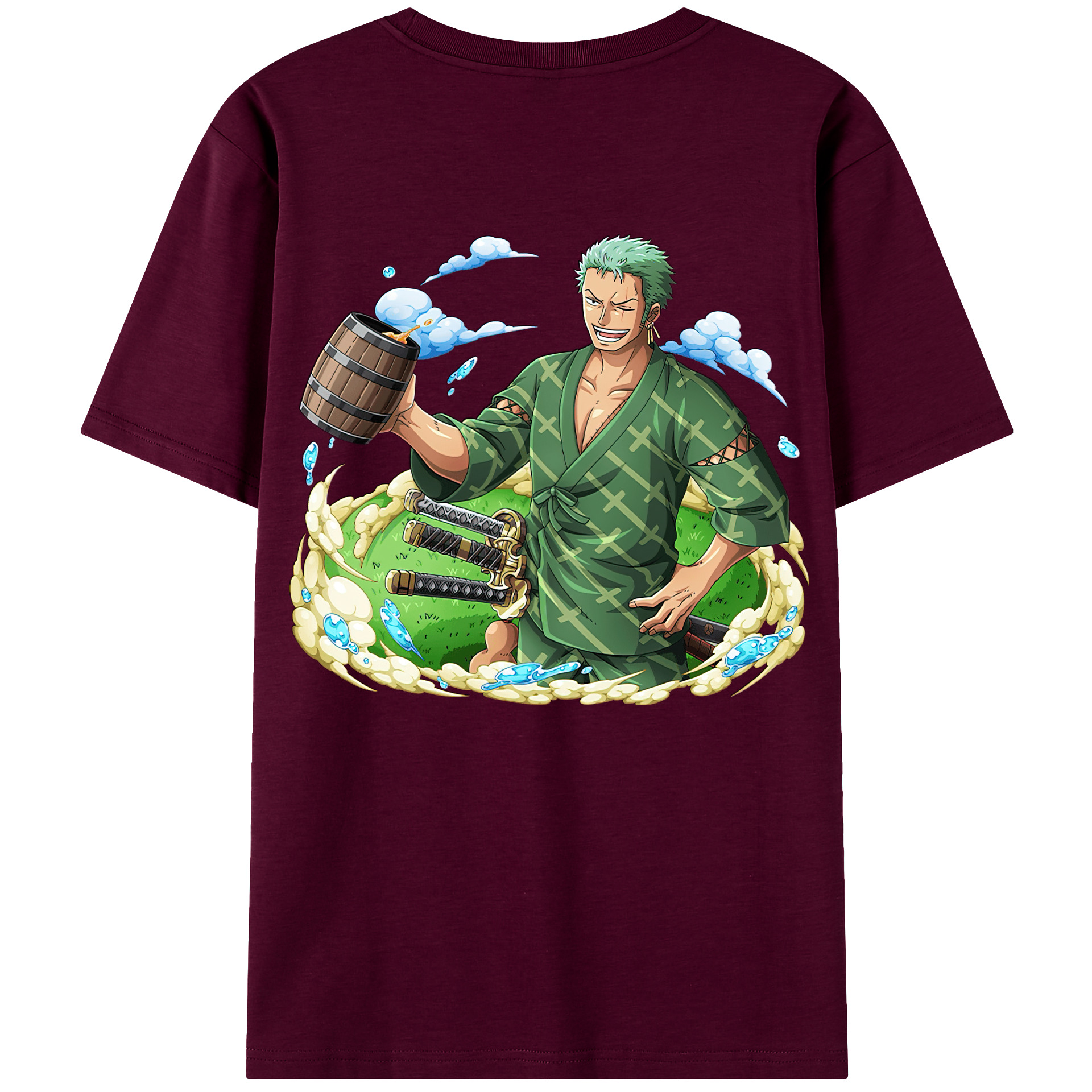 ワンピース ロロノア・ゾロ ONE PIECE Roronoa Zoro レディース半袖Tシャツ(バックプリント)